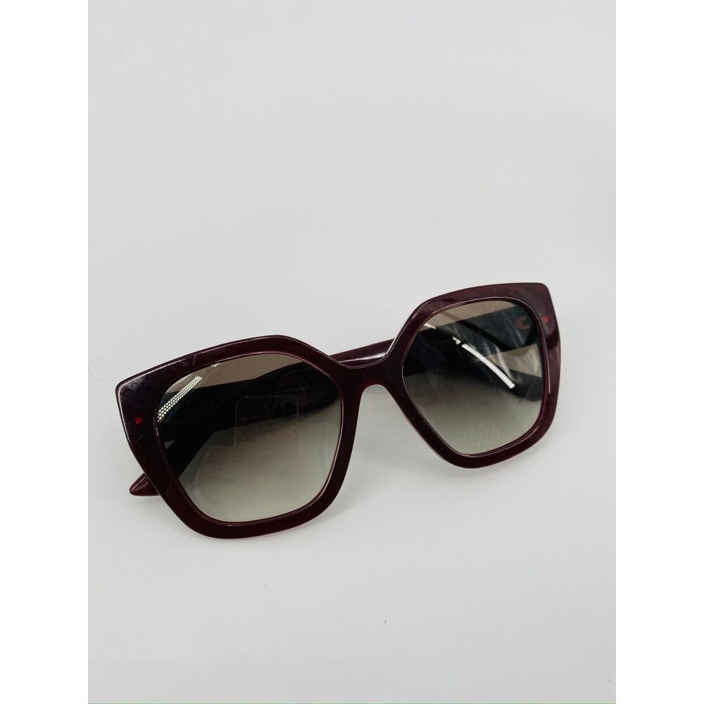 Prada Burgundy Acetate Sunglasses - Picture 3 of 9